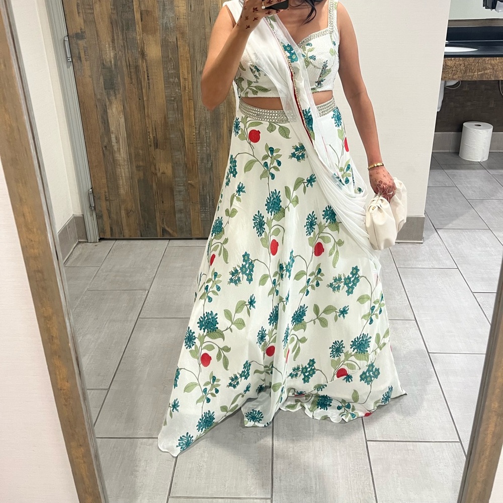Floral Indian Lehenga Outfit